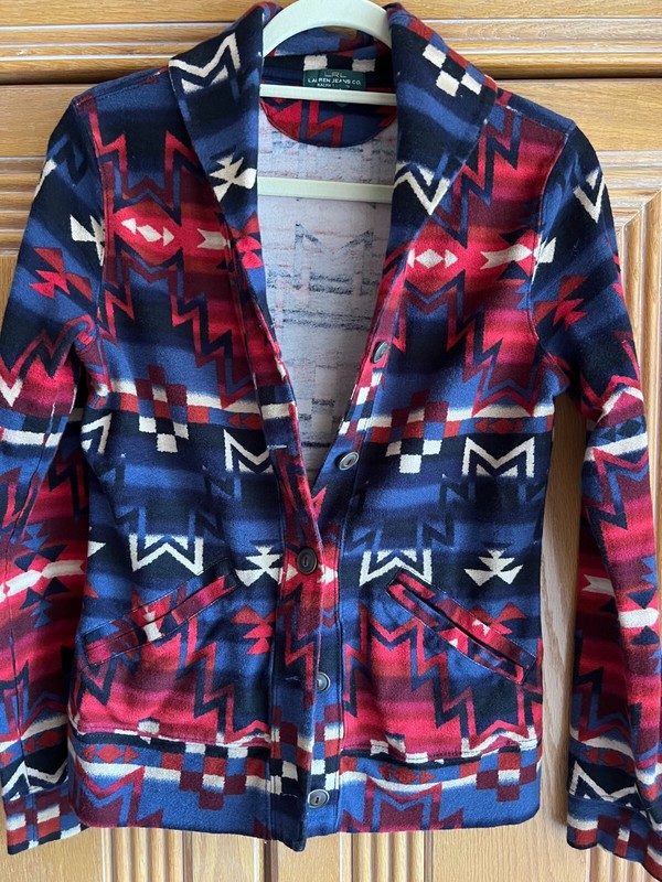 Lauren Ralph Lauren Women's Cotton Colorful Blazer Size S