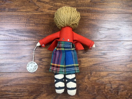 Vintage Gerstenkorn Wollpuppe Made in Scotland Neu mit Etikett - Bild 4 von 5