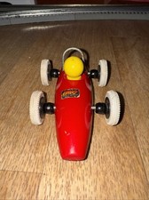 Vintage Wooden Toy BRIO Speedster Race Car Classic Red Push Along Made in Sweden