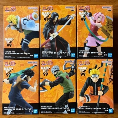 NARUTO TOP 99 フィギュア＆クリアファイルセット NARUTOP 99 Figure Naruto Minato Kakashi Sakura Itachi Shisui