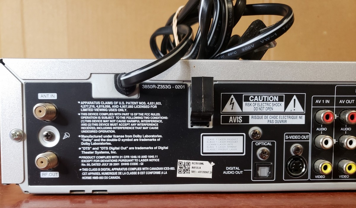 Zenith Allegro ABR521 DVD Recorder & VHS Recorder Tested & Working