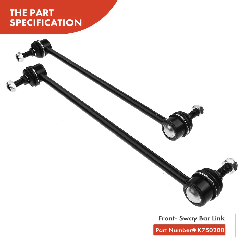 Barra estabilizadora delantera y trasera 6 piezas eslabón de extremo y extremo de barra de amarre para Land Rover LR2 08-15 Foto 4 de 4