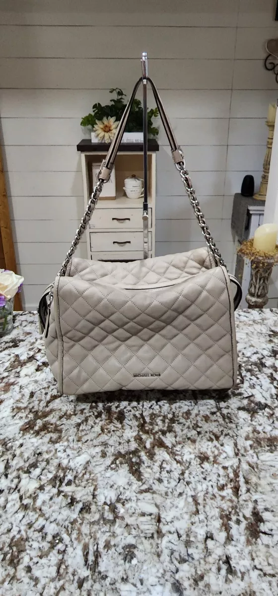 hvis du kan antenne Maestro MICHAEL KORS Rachel quilted shoulder bag cement | eBay