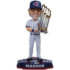 Joe Maddon Chicago Cubs 2016 World Series Bobblehead MLB Los Angeles Angels