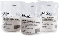 Areza Fabripore Soft Fabric Porous Adhesive Skin Tape 2" x 10Y (3 ROLLS)