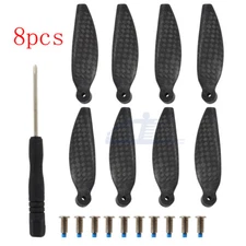 8X For DJI Mavic Mini 2 Accessories Low-Noise Propellers Carbon Fiber Prop Blade