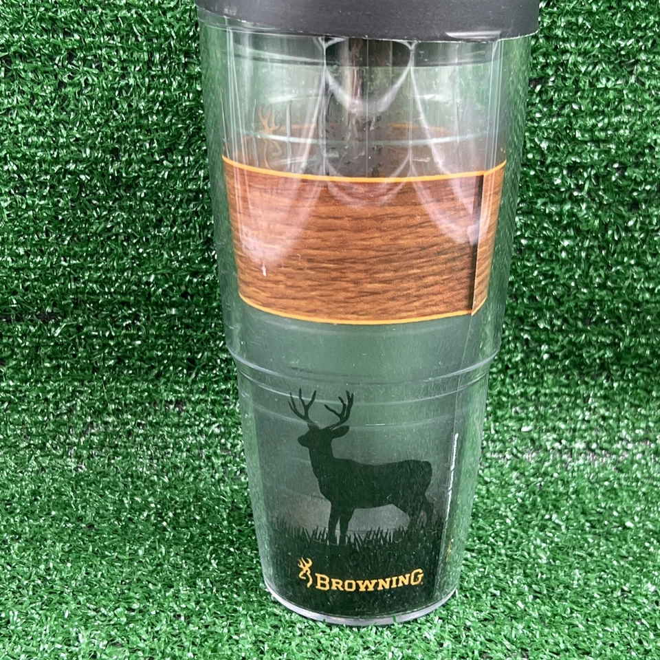 Vaso Tervis con tapa 24 oz marrón con temática de caza marrón claro Foto 4 de 4