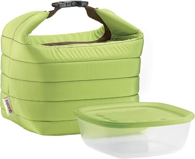 Guzzini - ''''on the go'''' kleine Wärmetasche - apfelgrün - mit luftdichtem Behälter