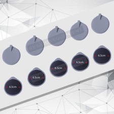 10 Picees 6.5cm Electrode Pads Rubber Reusable For Massager Microcurrent Machine