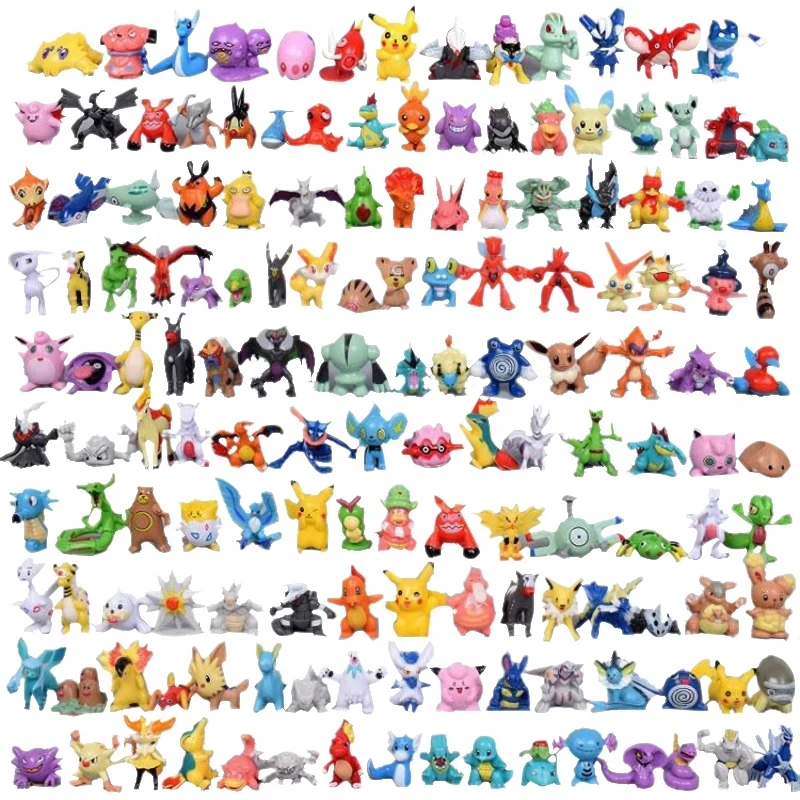 48/144PCS Pokemon Action Figures Lot Anime Dolls Kids Party Xmas Gift