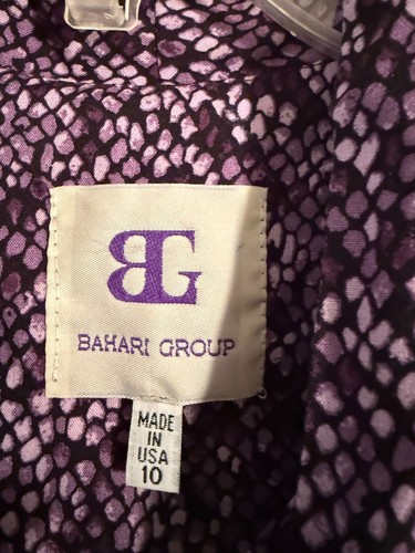 Bahari Group Blouse/Tie/Size 10 USA #3298 - Picture 4 of 4