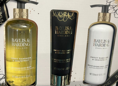 BAYLIS&HARDING ENGLAND COLLECTION SWEET MANDARING&GRAPEFRUIT 3PIECES HAND LOTION