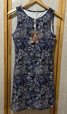 NEW Nuu Muu athletic dress w/classic key hole size small Eve floral made in USA