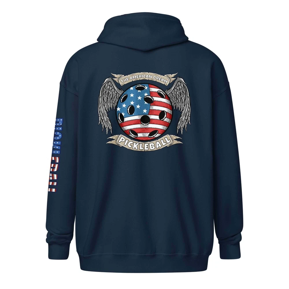 Pickleball Ultimate American Dream Series Unisex Heavy Blend Zip Hoodie