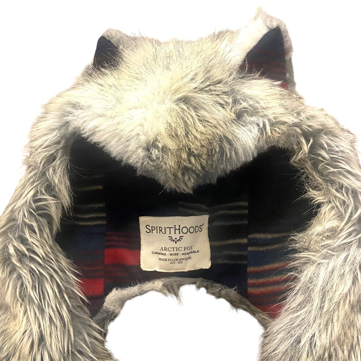 Spirithoods Built For Snow Arcric Fox EUC SpiritHoods 2012 Rare Built Snow Arctic Fox Faux Fur  main image 3