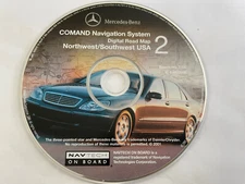 2000 01 02 2003 MERCEDES S CLASS NAVIGATION CD COVERS NOTHWEST/SOUTHWEST OEM🟠