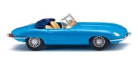 Wiking 081707 Spur H0 1/87 Jaguar E-Type Roadster - Blau