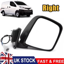 For Nissan NV200 Van 2009-18 Black Electric Wing Door Mirror Right Driver Side