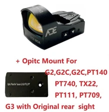 ADE RD3-012 PRO Delta Red Dot + Optic Mount Plate For Taurus PT111 G2,G2C,G3