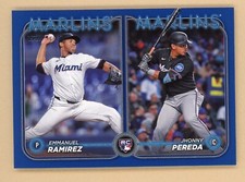 Ramirez / Pereda - 2024 Topps Update  Royal Blue Rookie Combos #US185  Marlins