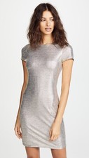 Alice + Olivia Metallic Delora dress Stretch Size 6 NWOT