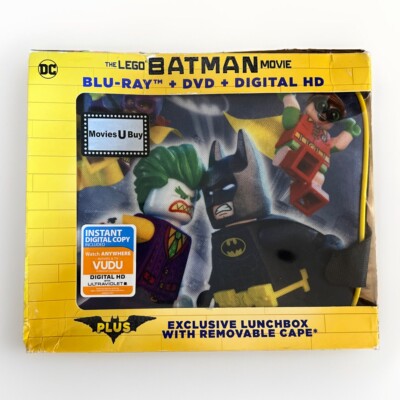 New DC Lego Batman Movie Gift Set Blu-ray DVD & Digital HD & Lunchbox Exclusive