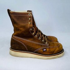 THOROGOOD MENS 8" NON-SAFETY TOE COMFORTABLE MOC" WORK BOOTS 814-4178 SIZE 9D
