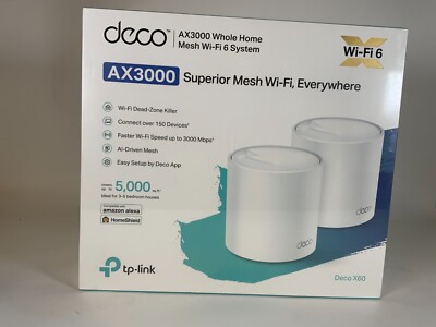 TP-Link Deco AX3000 WiFi 6 Mesh System (Deco X60) Router Extender