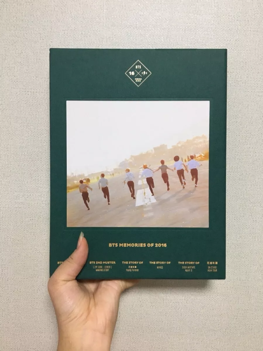 BTS Memories of 2016 Official DVD + Photobook + Photocard(Blood Sweat and  Tears)