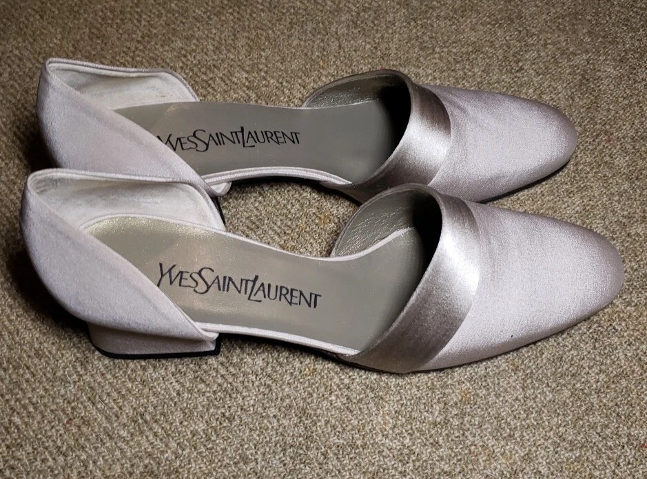 SAINT LAURENT (YSL) Scarpe Yves St Laurent nuove in pelle satinata 7M