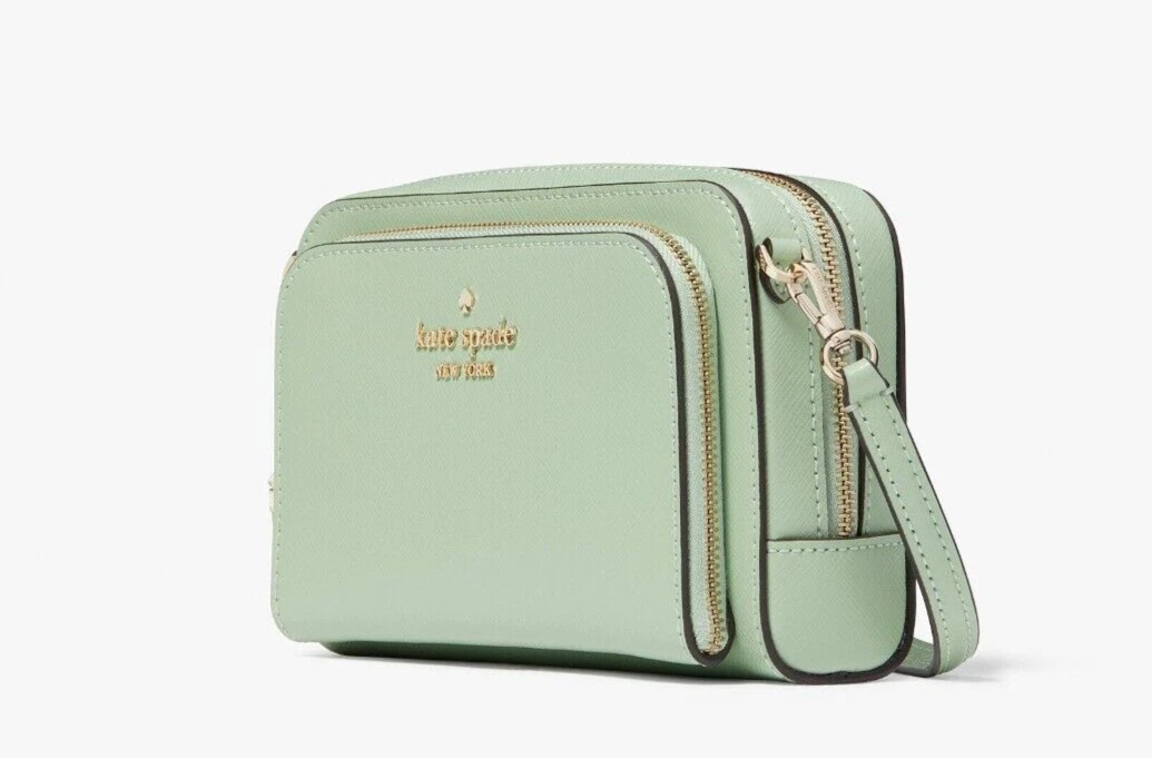 Kate Spade Staci Dual Zip Around Crossbody (Beach glass): Handbags