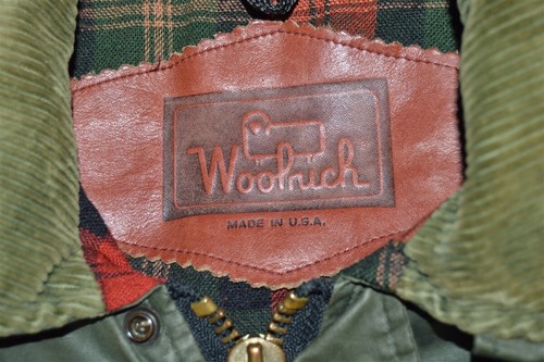 vintage 80s WOOLRICH RAIN SLICKER WAXED COTTON COAT FIELD JACKET MEDIUM M - Picture 6 of 6