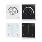 AC100-240V Triac LED Dimmer Switch Wall Mounted Rotary/Touch Glass Panel Control