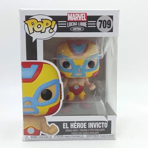 Funko Pop! El Heroe Invicto 709 CAJA DAÑADA Marvel Comics Lucha Libre Iron Man