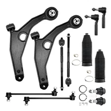 12Pcs For 2009-2015 Dodge Journey Suspension Control Arm Ball Joints Tie Rod End