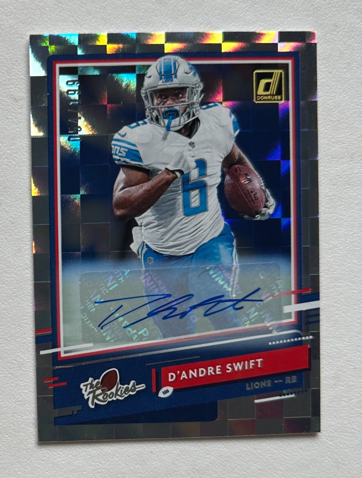 2020 Donruss The Rookies Autographs #9 D'Andre Swift /199 RC #X6201