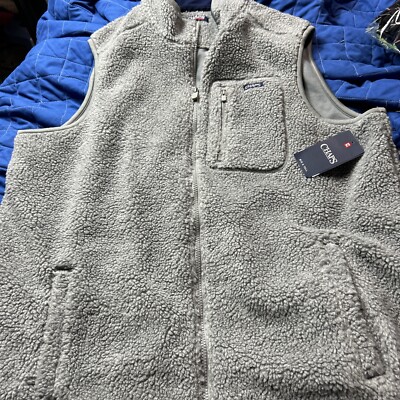Chaps Steel Heat Zipup Fleece Vest Large Tall NWT