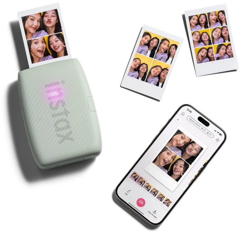Fujifilm Instax Mini Link 3 Mobile Photo Printer - Sage Green - Image 4 of 4