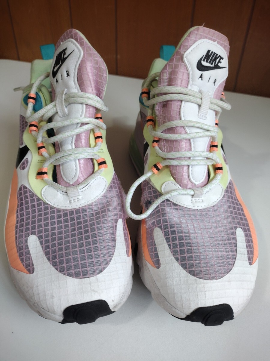Nike Air Max 270 React Arctic Pink Black Women Shoes CJ0620-600