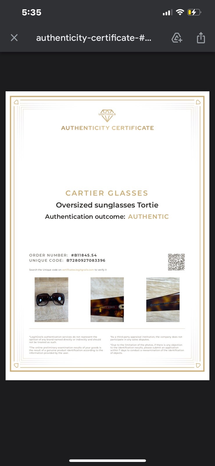 Authenticated Cartier Oversize Square Tortie Sung… - image 15