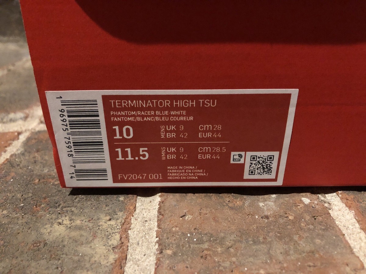 New 10 Nike Terminator High Slim & Husky's Pizza Tennessee State