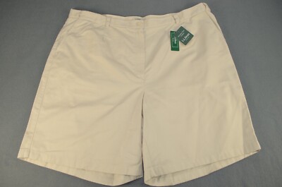 L.L. Bean Shorts Women Wrinkle-Free Bayside Ultra High-Rise Comfort Waist 22W