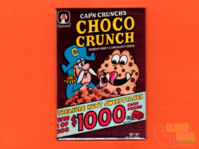 Cap'n Crunch Choco Crunch vintage cereal box art 2x3'' fridge/locker magnet 