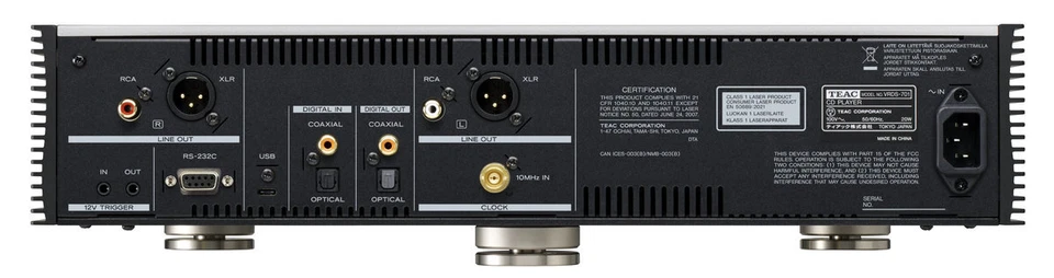 TEAC VRDS-701 CD-Spieler mit VRDS-Mechanik, Silber - Bild 3 von 4