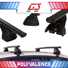 Stahl Schwarz Dachtr&auml;ger f&uuml;r Mercedes 190 W201 82-93 (an Dachkante) C1