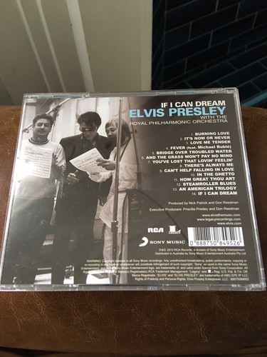 CD de Elvis Presley If I Can Dream With The Royal Philharmonic Orchestra - Imagen 2 de 2