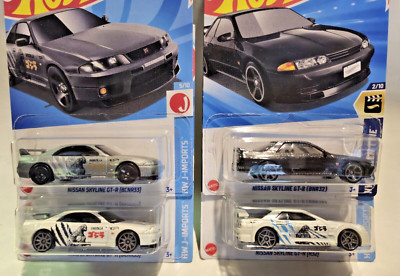 Hot Wheels Nissan Skyline GT-R BCNR33 & R32 Godzilla & Fast Furious BNR32 Lot 4