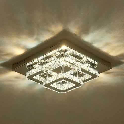 LED Ceiling Crystal Chandelier Lights Modern Pendant Lamp Living Room Light UK - Picture 29 of 46
