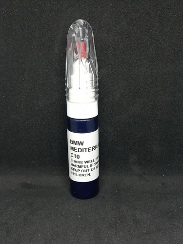 BMW MEDITERRANEAN BLUE C10 CHIP/ SCRATCH PAINT TOUCH UP PEN/ BRUSH ...
