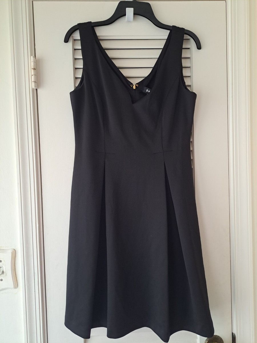 black midi dress off the shoulder DKNY Asymmetric-Neck Short-Sleeve Dress MSRP $139 – DGFOutlet main image 0